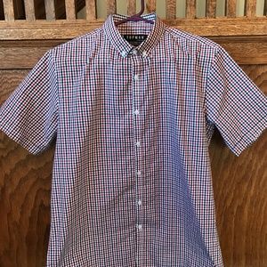 Topman Blue and Red Checked Shirt sz L